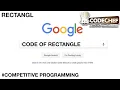 Program of Rectangle in code chef - RECTANGL Competitive coding