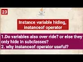 instance variable hiding instanceof operator java