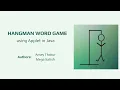 HANGMAN WORD GAME USING APPLET IN JAVA