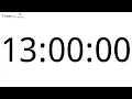 13 Hour Countup Timer