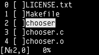 chooser ncurses application to interactively filter input through pipe