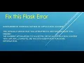 Flask - RuntimeError working outside of application context