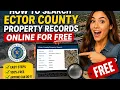 How to search Ector County property records online for free