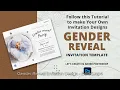 Unleash Your Creativity with Gender Reveal Invitation Design in Adobe Photoshop