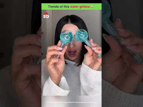 Why people use water globes on face? 😱