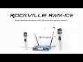 ALL ABOUT Rockville RWM-ICE Dual UHF 100 Chan Diamond Handheld Wireless Microphone System