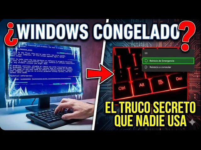 El Botón SECRETO de Windows para cuando se congela tu PC ❄️
