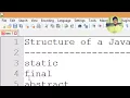 Hello World Program Explained Structure Of A Java Program Java Technocrat Hindi