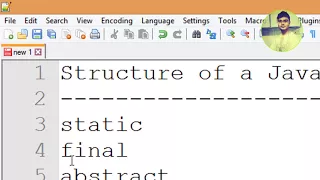 Hello World Program Explained Structure Of A Java Program Java Technocrat Hindi
