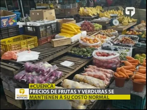 Precio de frutas y verduras se mantienen a su costo normal