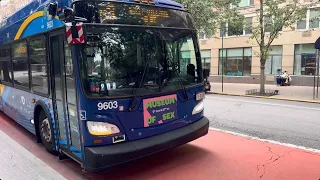 MTA New York City Bus 2021 New Flyer XDE40 Xcelsior Hybrid On The M3 5th Av E 108th St