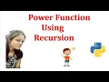 Power Function Using Recursion Data Structures