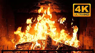 Cozy Fireplace 4K 12 HOURS Fireplace With Crackling Fire Sounds Fireplace Ambience 