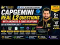 Capgemini L2 Interview Experience QA Automation SDET 5 Years Q A with Java Code solve-2026