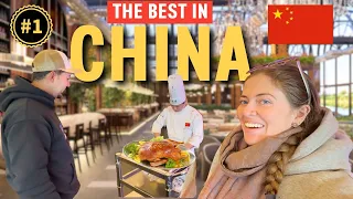 我们回到中国北京，品尝著名北京烤鸭，还去了奥运体育场