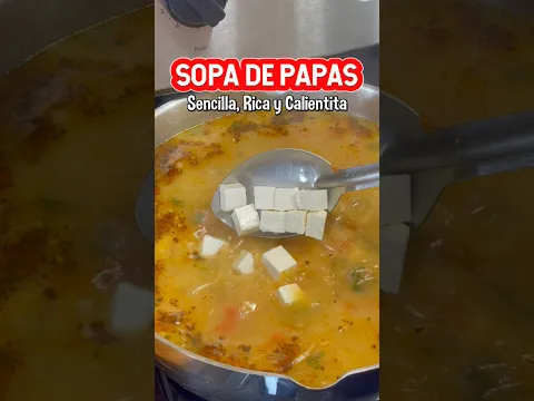 SOPA DE PAPAS CON QUESO | RECETA CASERA, CREMOSA Y DELICIOSA 🥔🧀