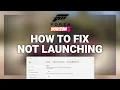Forza Horizon 5 - How to Fix FH5 Not Launching Complete 2025 Guide