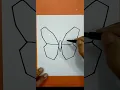 Butterfly Geometric Drawing