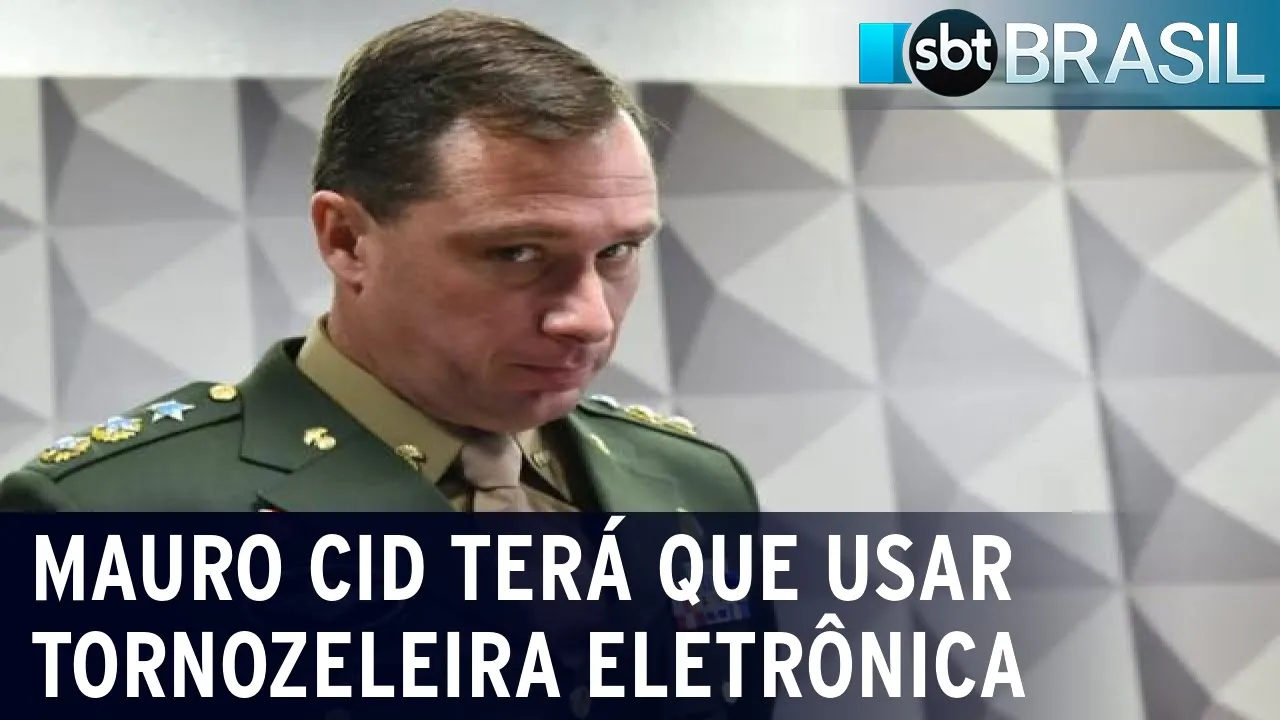 Mauro Cid terá que usar tornozeleira eletrônica e foi afastado do Exército | SBT Brasil (09/09/23)