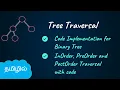Implementation of Binary Tree Inorder PreOrder and PostOrder Tree Traversals DSA in Tamil