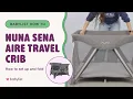 Nuna Sena Aire Travel Crib Setup Folding Guide