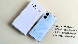 Vivo T5 Lite 5g Unboxing and Review | 50MP Sony Camera | 6500 mAh Battery | 44W Flash Charge