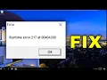 Fix Runtime Error 217 In Windows