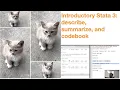 Introductory Stata 3 Summary Statistics using describe summarize and codebook