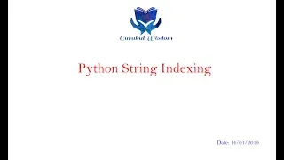 13-Python String Indexing
