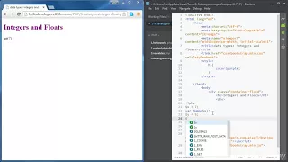 Php tutorials for beginners PHP Data types Integers and Float lecture number 5