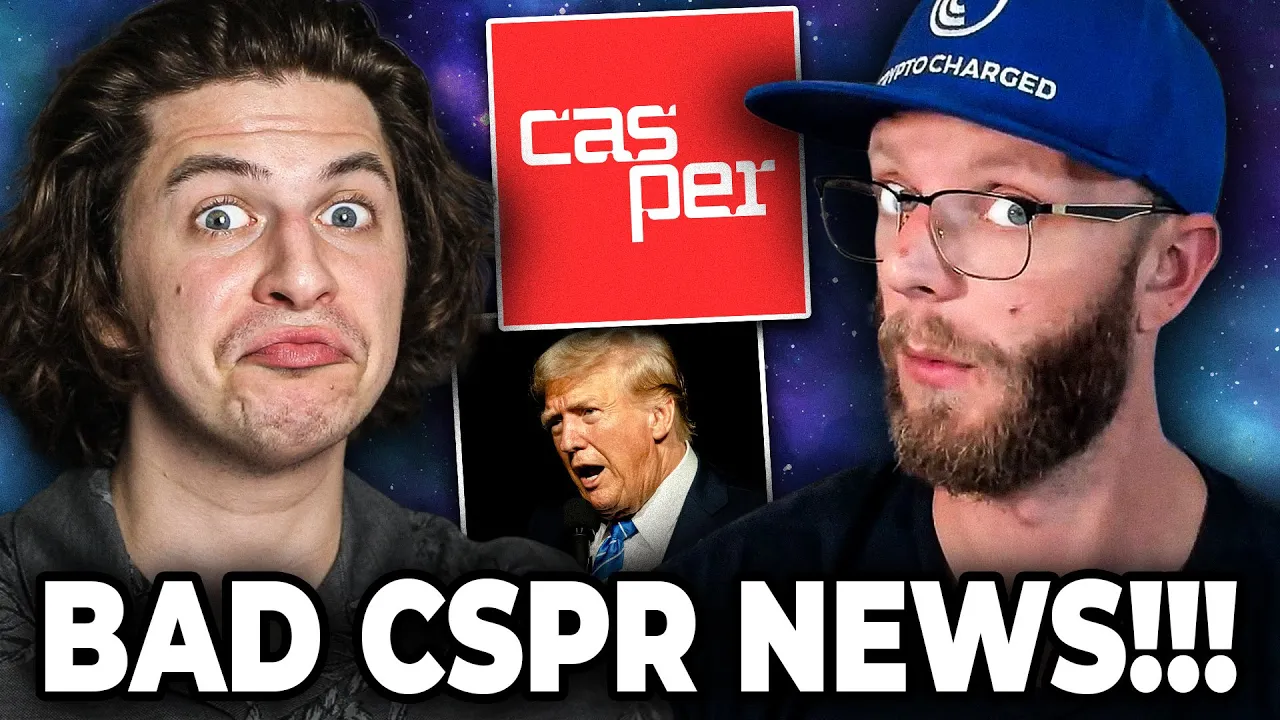 Outline Video BAD NEWS FOR CSPR!!! Casper Network Halts Due To Security Breach & Trump Vows To Fire SEC's Gensler!