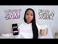 i woke up at 5am for a week
