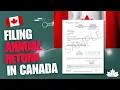 Filing the Annual Report in Canada - What You Need to Know