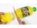 How to Make a Mountain Dew Gummy Soda Bottle Shape