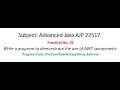 AJP Practical-01 Demonstrate the use of AWT components Advanced Java 22517 MSBTE