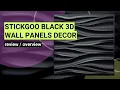 Review of STICKGOO 3D Wave Design Wall Panels Transform Your Space