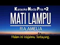 Lagu Mati Lampu - Ria Amelia | Karaoke Male Key Nada Pria +2‼️