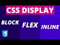CSS Display FLEX vs Block Inline Inline-Block Explained