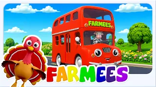 Les Roues du Bus 🚌 | Farmees | Comptine Amusante pour Enfants