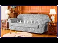 How to install 2-piece Flower Stretch Sofa Slipcover by Subrtex