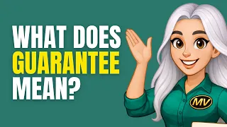 GUARANTEE Meaning in English Definition Examples Synonyms Usage Mission Vocab