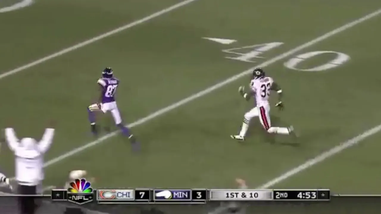 Bernard Berrian 99 yard Touchdown Catch (2008)