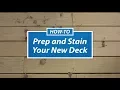 Staining Your New Deck - Sherwin-Williams