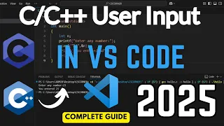 VS Code Not Taking Input in 2025 User Input in VS Code