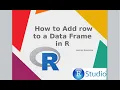 How to Add new row to a Data Frame in R programming