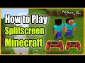 How to PLAY Minecraft Split Screen On PS4 Xbox Switch PC Two to Four Players