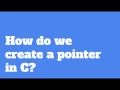 Pointer Basics