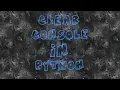 How to clear console in Python