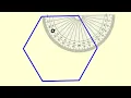 Draw a Regular Hexagon Using Protractor