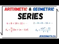 Arithmetic Geometric SERIES full lesson math 11 jensenmath ca